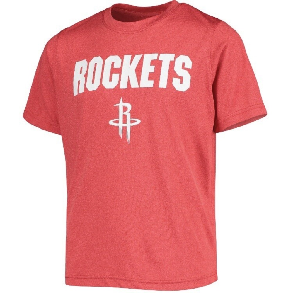 NBA Houston Rockets Youth Tee XL 14-16 New with Tags Red Team Logo Tagless Light